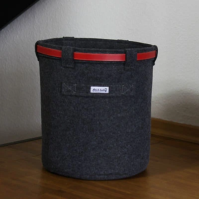 Wäschekorb Schrankkorb Sockenkorb Aufbewahrung Spielzeugkorb Papierkorb Filz DR - Bild 1 von 2