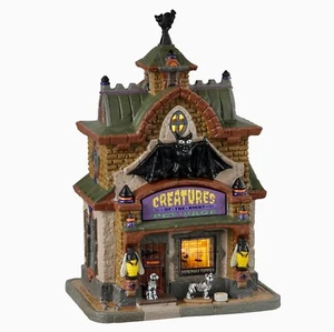Lemax Spooky Town 2023 Criatures of the Night Pet Shop #35013 Edificio iluminado nuevo en caja - Imagen 1 de 3