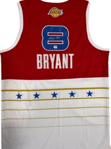 Red Jersey KOBE BRYANT ALL STAR Signed Autographed Size L PSA/DNA - Picture 1 of 8