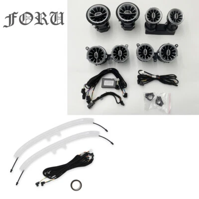 64 Color 8PCS AC Vent Ambient Light Kit For Mercedes Benz E-Class W213 2017-2021 - Image 1 of 4