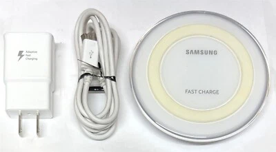 Samsung Fast Charge Qi Wireless Charging Pad for iPhone 15/14/13/12/11 - Image 1 of 2