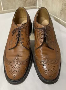 Vintage Nettleton Men’s Longwing Blucher Derby Shoes- Size 9D - Picture 1 of 11