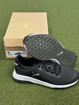 NOVO Tênis de Golfe Masculino Puma Fusion Grip Preto/Prata Sombra Silenciosa - Tamanho 8 - Imagem 1 de 4