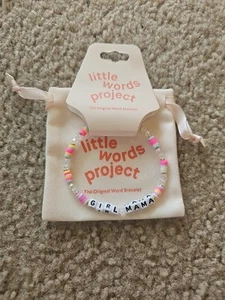 Little Words Project Mädchen Mama Perlen Armband - Rosa Größe M/L NEU - Bild 1 von 2