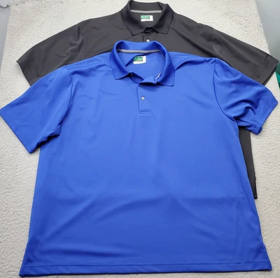 Lote de 2 Camisas Polo Ben Hogan Golf Performance Para Hombres 3XL Multi Cuello Popover Foto 1 de 4