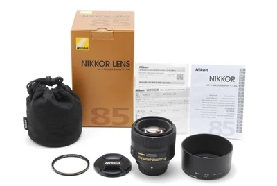 [EXCELENTE COMO NUEVO en Caja] Lente Retrato Nikon AF-S Nikkor 85 mm f/1,8 G SWM Servicio EE. UU. Incl Foto 1 de 4