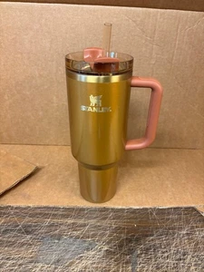 STANLEY SPARKLE COPPER TINSEL THE QUENCHER H2.0 FLOWSTATE TUMBLER 40 oz - Picture 1 of 2