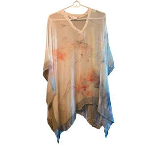 Sevya semi sheer light lagenlook top - Picture 1 of 5