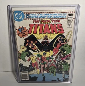 1989 DC Comics The New Teen Titans #1 Newsstand Starfire Cyborg Raven - Foto 1 di 2