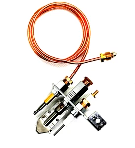 POLIDORO NAT GAS PILOT BRENNER LICHT FÜR HERD / OFEN ELEKTRODE & THERMOELEMENT - Bild 1 von 9