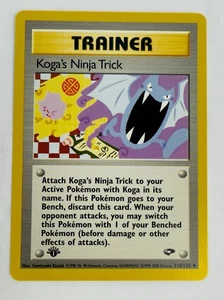 1st Edition Koga's Ninja Trick 115/132 - Gym Challenge - Trainer - Pokemon - NM - Picture 1 of 2