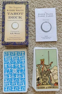 THE ORIGINAL RIDER WAITE TAROT DECK PAMELA SMITH U.S. GAMES SYSTEMS VINTAGE 1993 - Picture 1 of 6