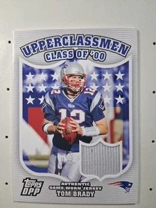 2007 Topps DPP Upperclassmen Class of 2000 TOM BRADY GU Game Used Jersey Relic - Picture 1 of 6