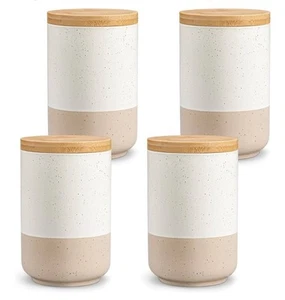 Vancasso Sabine Vorratsgläser Tee Kaffee Zucker Keramik Küche Kanister 4er Pack - Bild 1 von 6