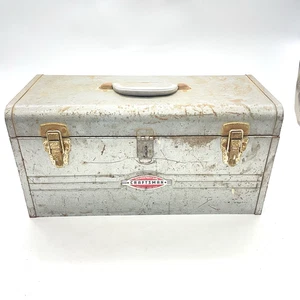 Vintage 1950er Craftsman 6500 Mechaniker Werkzeugkiste mit Metall Tablett Werkzeugkiste frühes Logo - Bild 1 von 14