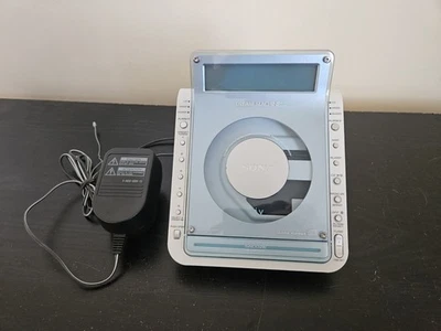 Sony Dream Machine ICF-CD855V Clock Radio CD Player Blue Working Tested! - Image 1 of 4