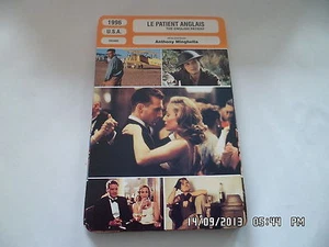 CARTE FICHE CINEMA 1996 LE PATIENT ANGLAIS Ralph Fiennes Kristin Scott Thomas - Picture 1 of 1