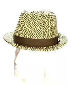Trevero Men’s 100% Toyo Straw Fedora Hat Size Large - Picture 1 of 2