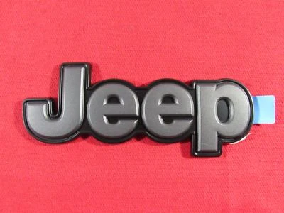 Placa de identificación Jeep Cherokee "Jeep" emblema gris grafito insignia NUEVO OEM MOPAR Foto 1 de 4