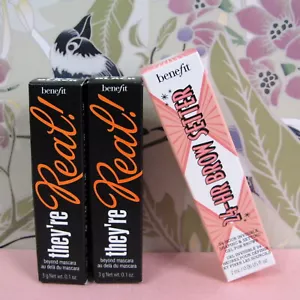 Benefit 3 Pc Mini Travel 2 X They're Real Mascara .1 Oz 24 Hr Brow Setter .06 Oz - Picture 1 of 3