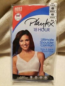 PLAYTEX 18 Hour Ultimate Shoulder Comfort Wirefree Bra 40B - Picture 1 of 2