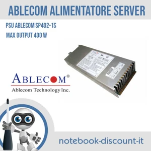 Ablecom alimentatore 400w max output PSU SP402-1S PWS-0036 1U - Imagen 1 de 3