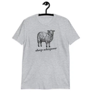 Maglietta Unisex Pecora Sussurratore Divertente Pecora Agnello Divertente Agricoltore Pastore - Foto 1 di 3