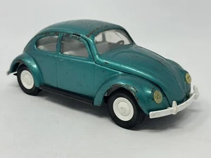 Tonka Vintage VW Bug Beetle 52680 Volkswagen Pressed Steel Turquoise Aqua Teal - Picture 1 of 17