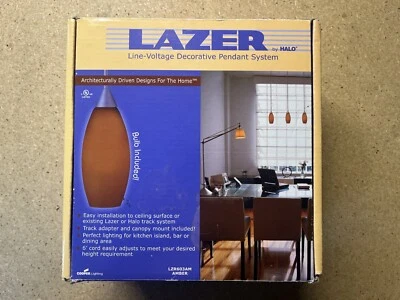Sistema colgante decorativo de voltaje de línea Lazer Halo luces de pista LZR603AM ámbar 84 Foto 1 de 3