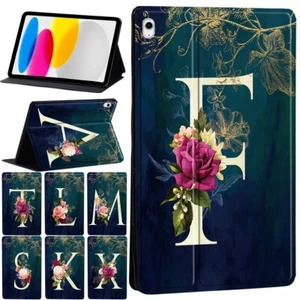 Funda de cuero PU iniciales para Apple iPad 23456789 10 11ª generación A16 2025 + bolígrafo - Imagen 1 de 34