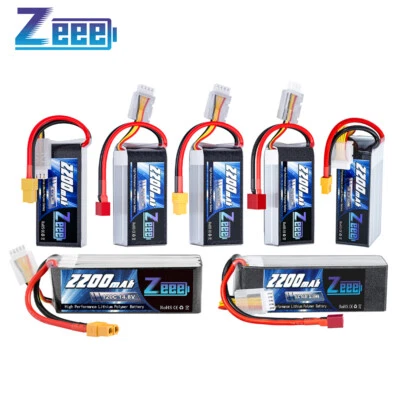 Zeee 2s 3s 4s 6s Lipo Akku Batterie 2200mAh 50C-120C Soft shell Lipo für RC Auto - Bild 1 von 4