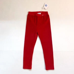 NWT Mayoral Girls Red Velvet Leggings, Size 5 - Picture 1 of 4