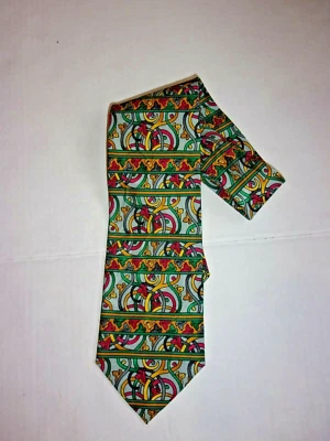 Corbata eléctrica Power Ties abstracta mod 100% seda  Foto 1 de 2