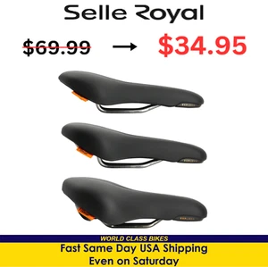 Silla de montar de bicicleta cómoda unisex relajada, moderada y atlética Selle Royal Explora - Imagen 1 de 10