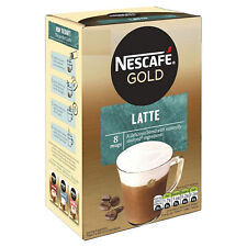 @Nescafe Gold Latte 8 Mugs A Delicious Blend With Naturally Sourced 124g