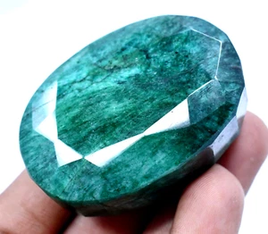 444.5 Ct Natural Huge Green Emerald Earth-Mined Certified Museum Use Gemstone - Picture 1 of 7