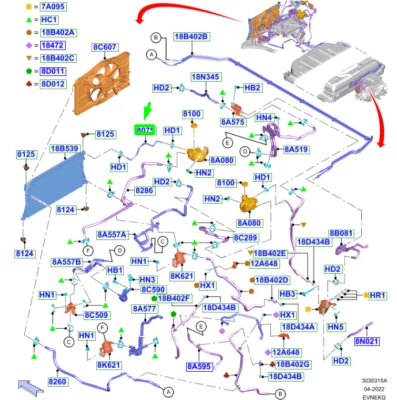 FORD Mustang Mach-E Overflow Hose 2481940 NEW GENUINE - Image 1 of 2
