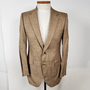 Ropa Centinela Vintage Marrón 2 Botones Hombre Traje Abrigo Chaqueta Deportiva Blazer 37R - Imagen 1 de 8