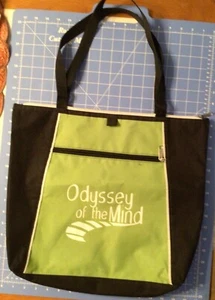 Odyssey of the Mind World Finals Original Black and Lime Green Tote Bag - Picture 1 of 3