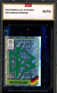 Pegatinas Panini EM UEFA 2000 #3 emblema insignia de Alemania GBTC auténticas y de bonificación - Imagen 1 de 1