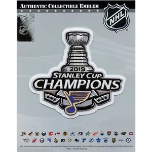 2019 NHL Stanley Cup Final Champions St Louis Blues Commemorative Jersey Patch - Picture 1 of 1