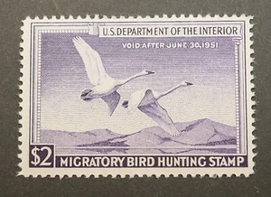 RW17 Federal Duck Hunting Stamp MNH, OG Migratory Bird Hunting Stamp 1950 - Picture 1 of 2