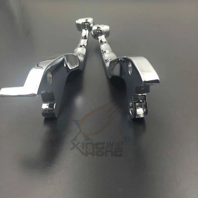 Palancas manuales calavera embrague freno cromadas para 90-04 Suzuki Intruder 800 1400 1500 Foto 1 de 4