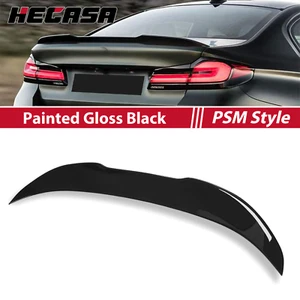 FOR 11-17 BMW 5 Series F10 535i 535d 550i M5 Gloss Black PSM Style Rear Spoiler - Picture 1 of 13