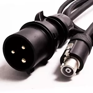 32amp Plug to Neutrik NAC3FC-HC Powercon (3x4mm) H07RN-F Cable - Picture 1 of 2