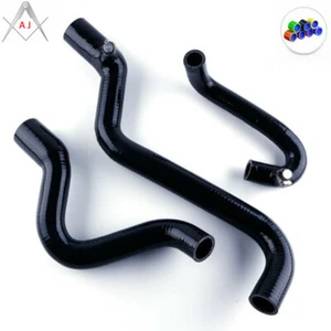 Black For 1985-1996 Renault 5GT Turbo Main Water Silicone Coolant Tube Hoses Kit - Foto 1 di 6