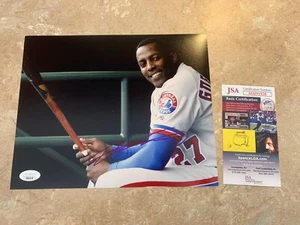 Vladimir Guerrero SR Expos Autographed 8x10 Sports Photo JSA COA #MM91928 - Picture 1 of 5