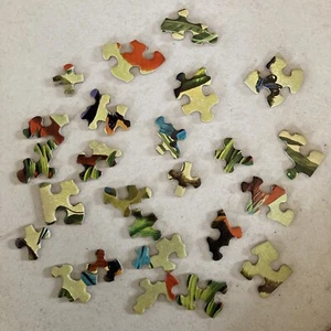 Vintage Springbok Circular Jigsaw Puzzle Tropical Birds  *25 Random Pieces Only* - Picture 1 of 6