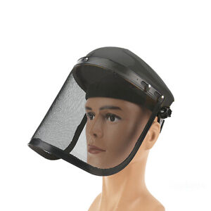 Garden Grass Trimmer Safety Helmet Hat With Full Face Mesh For Brush CuttTQ