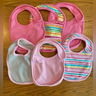 Bundle Of 6 Koala Baby Bibs For Baby Girl - Imagem 1 de 3
